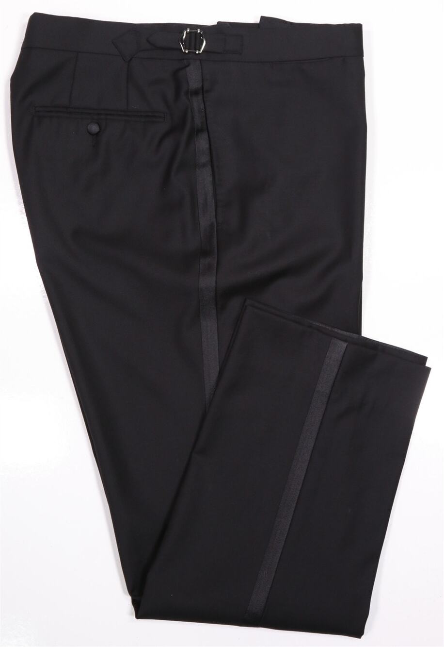Suitsupply Brescia Tuxedo Black Formal Wedding Wool Dress Pants 34x29